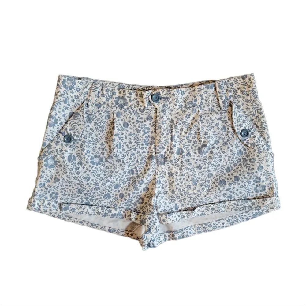Urban Outfitters Lux Blue Floral Chino Shorts 8